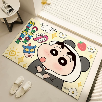 Avtomobil döşəmə paspasları | Cartoon Cute Crayon Shin-Chan New - panda-head-xiaoxin-4060cm-new-diatom-mud