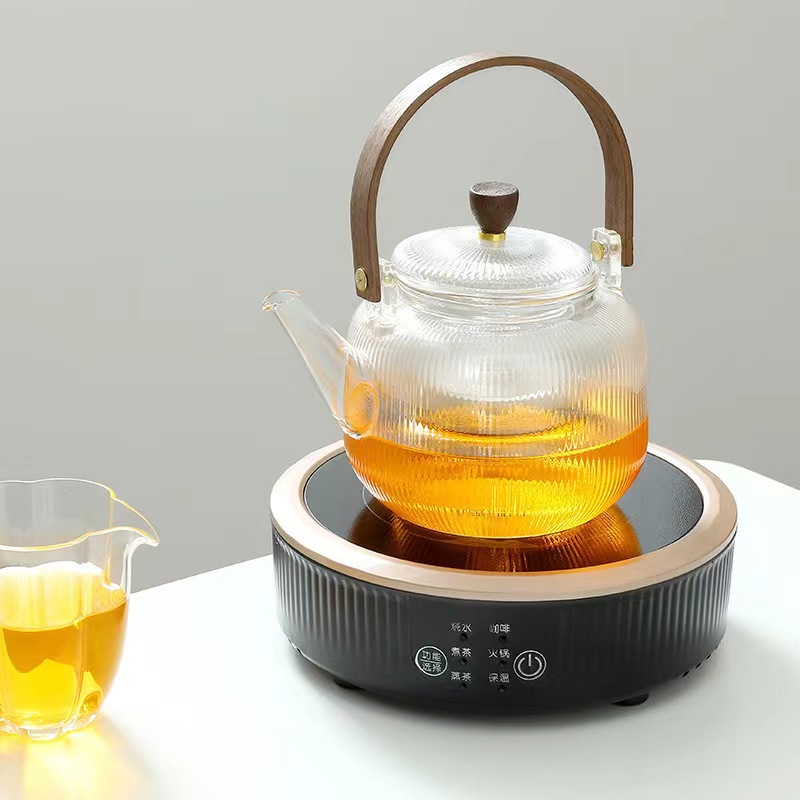 包邮电陶炉休闲煮茶器高硼硅玻璃小型茶壶加热围炉蒸煮一体提梁壶