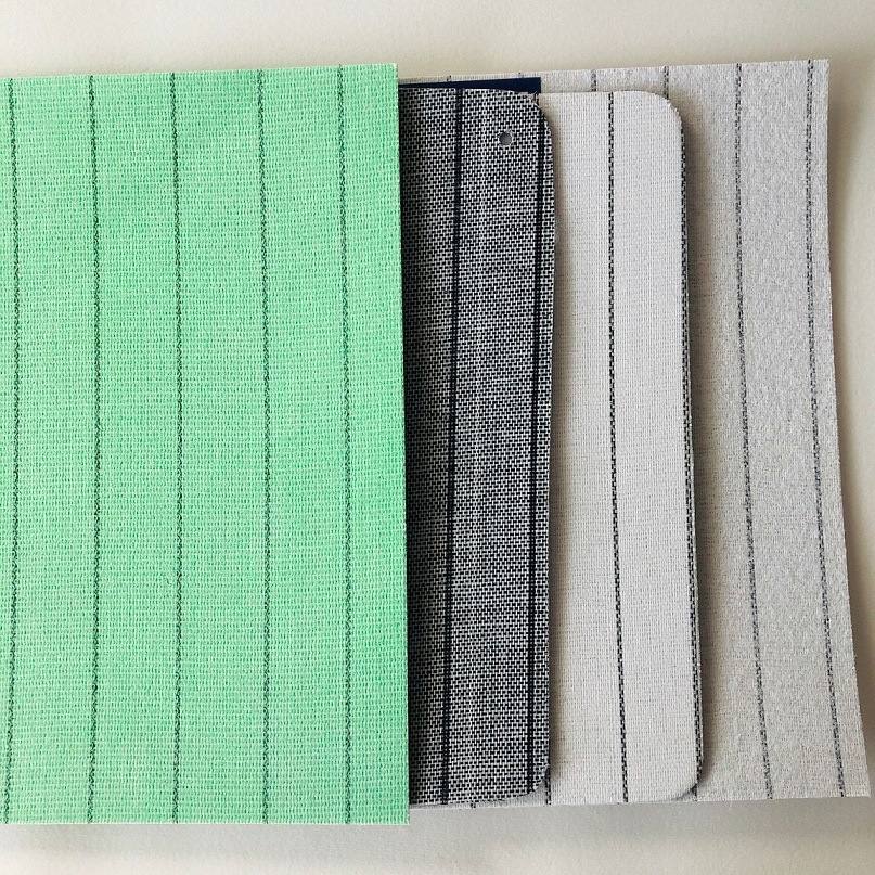 厂家批发条纹中底无纺布鞋材 白色灰色条纹布