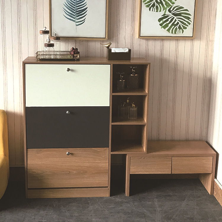 現代超薄翻鬥鞋櫃多功能家用省空間北歐簡約大容量帶凳門廳小戶型