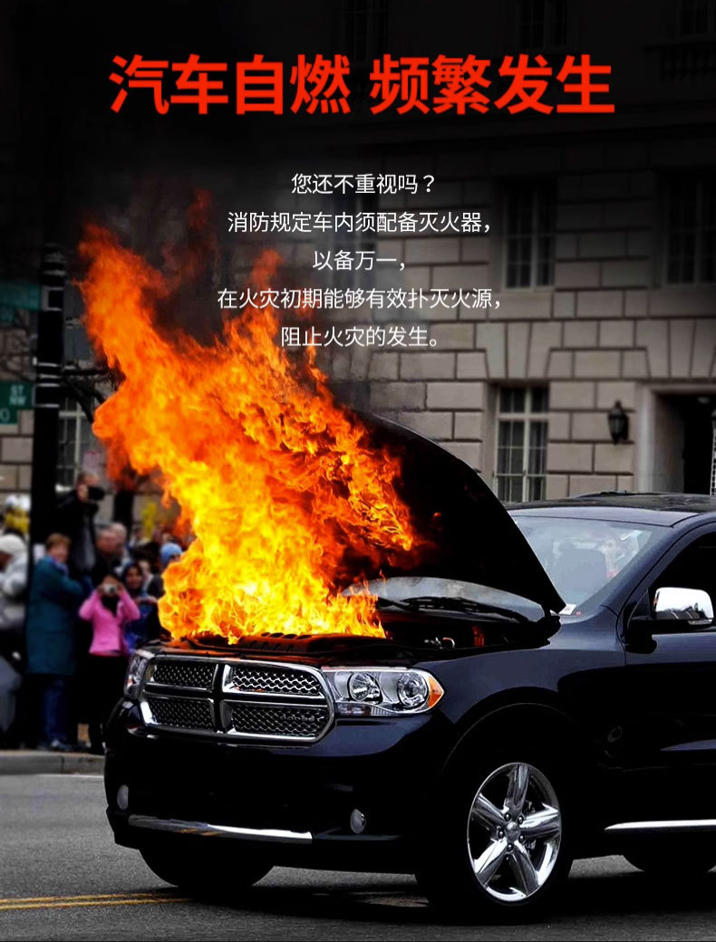 Vehicle-Mounted Water-Based Fire Extinguisher for Private Cars, Household Portable Small 21B Car Annual Inspection Fire Equipment