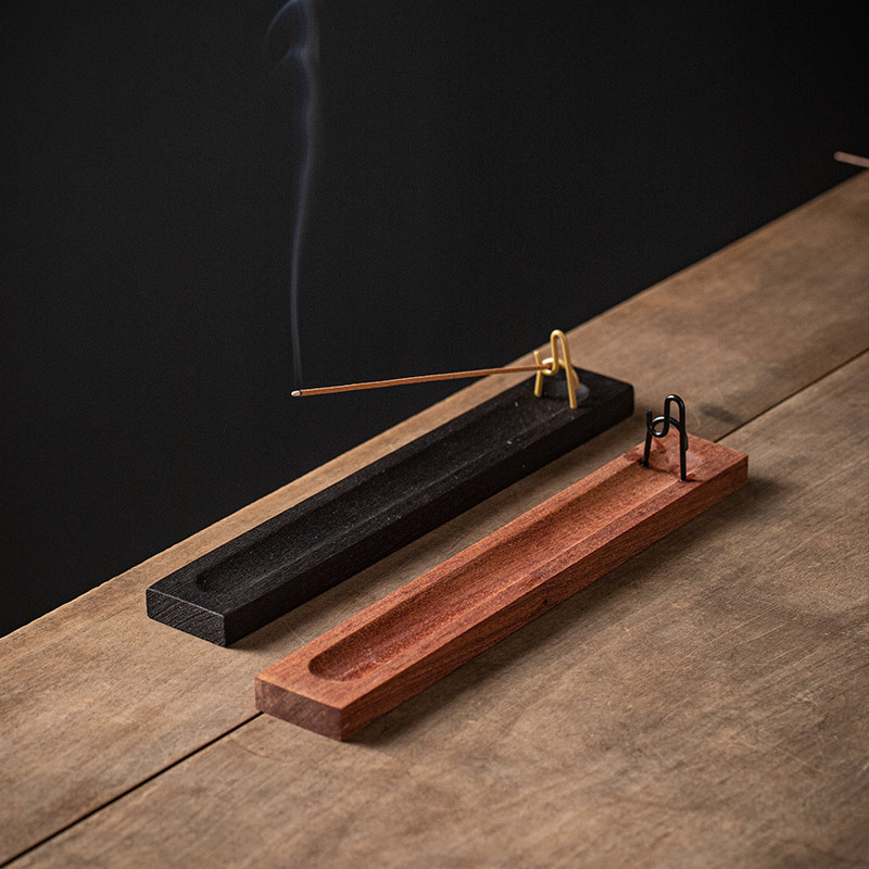 [Lever Incense Holder] Creative Solid Wood Incense Holder for Home Indoor Tea Table Aromatherapy Stove Ornaments Sandalwood Agarwood Incense Burner