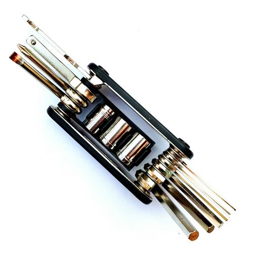 15-in-1 mountain bike multi-tool/internal and external hexagonal screwdriver wrench/combination cycling equipment