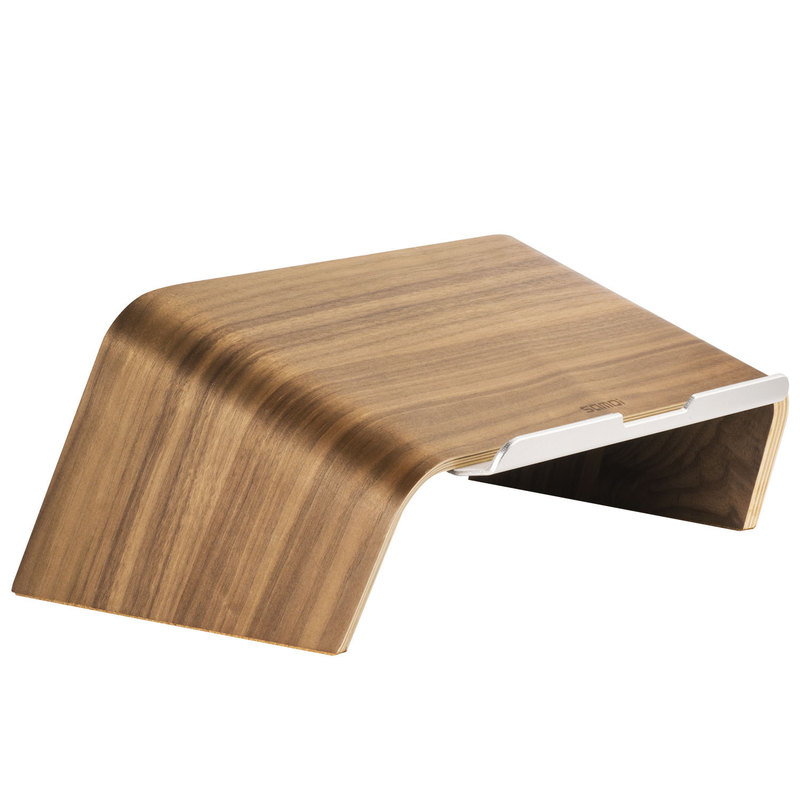 Laptop Height-Adjustable Stand, Office Desk Riser, Home-Use Tablet Stand, Universal Wooden Stand, Laser-Compatible