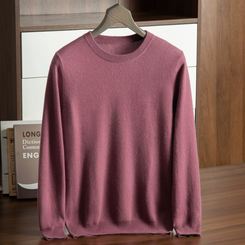 Knitted woolen cashmere demi-season sweater