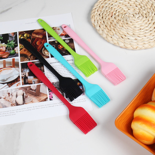 Silicone brush integrated silicone barbecue oil brush small silicone sweep baking tool seasoning brush 21cm silicone sweep