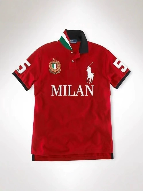 Polo, with short sleeve, with embroidery, plus size