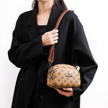 跨境女包2025新款复古女包时尚潮流单肩女包三层小方包斜挎包经典