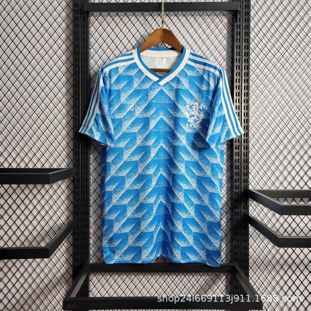 Camiseta de fútbol tailandesa retro Selección nacional Brasil Francia Argentina Portugal Camiseta de manga corta al por mayor Número de impresión