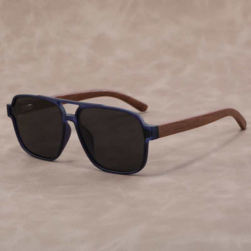 Fashion Glasses European And American Retro Men's Polarized Unique Handmade Bamboo Wood Sunglasses, Fashionable UV Protection_voghion.com