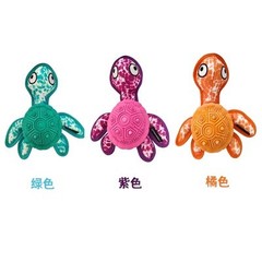Qmonster Pet Dog Toys Rubber Leaky Turtle Oxford Fabric Chew-Resistant Grinding Interactive Entertainment