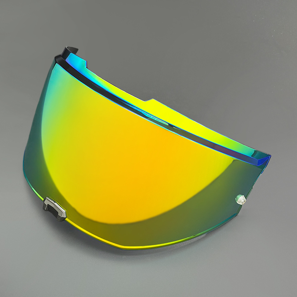 Motorcycle Helmet Lens Compatible with Ff910 Advant 2, Multi-Color Day and Night Universal Iridescent Design