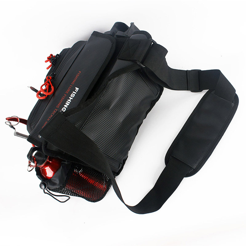 En stock venta al por mayor multi-funcional bolsa de Luya camarones de madera bolsa de cebo falso Placa de hierro bolsa de cebo artificial mochila bolsa de hombro BOLSA DE PESCA repelente al agua image 5