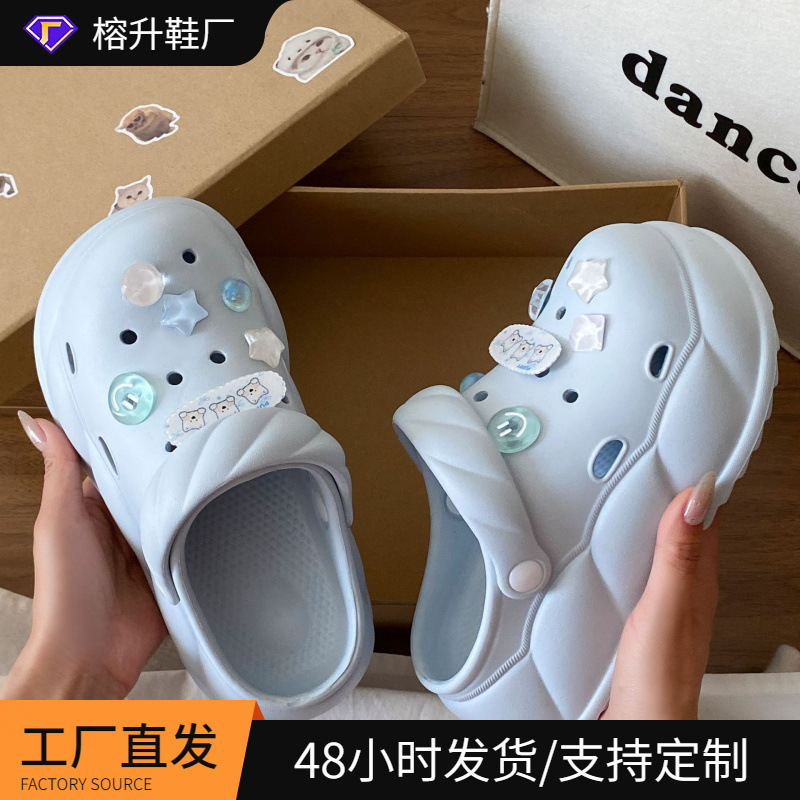Closed-Toe Non-Slip Indoor Height-Increasing Anti-Odor Clogs for Women, Eva Summer Trendy 2026 Waterproof Beach Thick-Soled Shoes Closed-Toe Non-Slip Indoor Height-Increasing Anti-Odor Clogs for Women, Eva Summer Trendy 2026 Waterproof Beach Thick-Soled Shoes