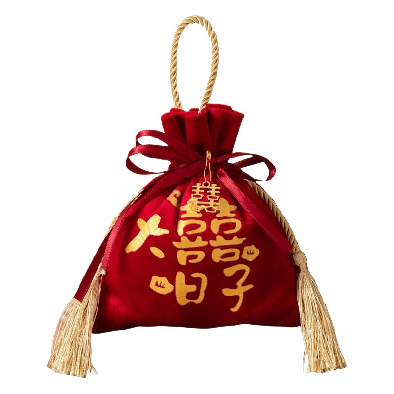 Bolsa de dulces de la boda embalaje de la boda compañero de mano bolsa de regalo azúcar luna llena de dulces bolsa de cordón bolsa de dulces de la boda