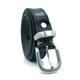 New 3cm stainless steel unisex belt wrinkle stitching Italian leather belt Joker factory direct sales
