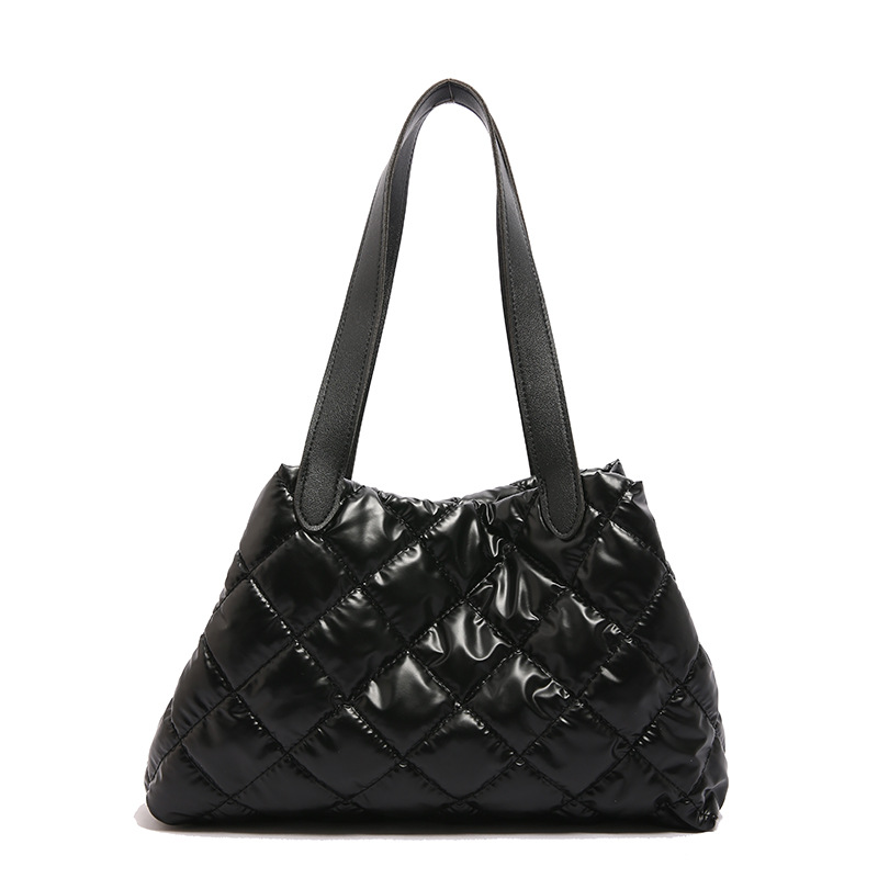 Nuevo bolso de hombro de moda para otoño e invierno, bolso de mensajero de gran capacidad para todo fósforo, bolso de algodón espacial de nicho de alta gama para niñas