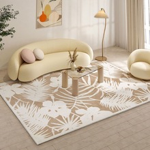 仿羊绒现代简约客厅地毯撸猫感卧室北欧风床边毯家用地垫
