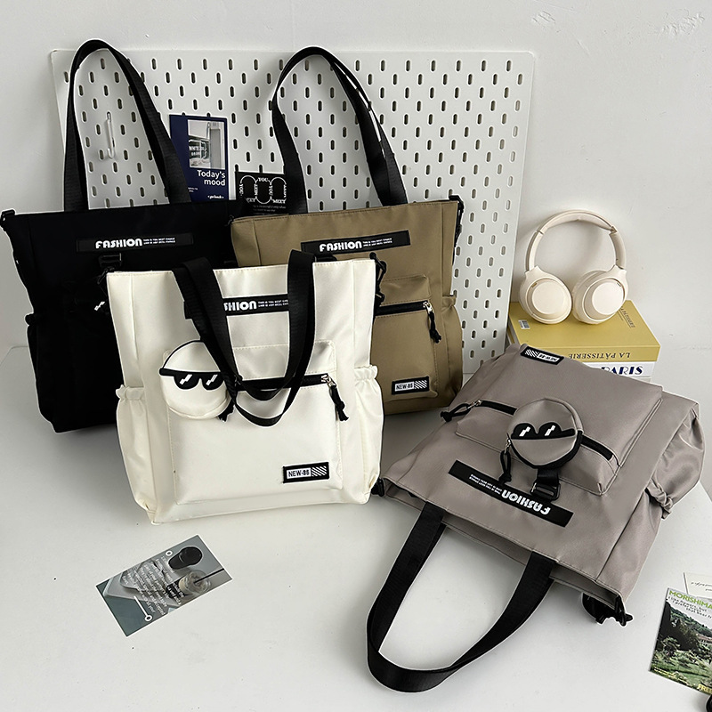 College Students Commute to Class Large-Capacity Tote Bag Women's 2025 New Trendyy Shoulder Bag Men's Fashion Crossbody Bag College Students Commute to Class Large-Capacity Tote Bag Women's 2025 New Trendyy Shoulder Bag Men's Fashion Crossbody Bag