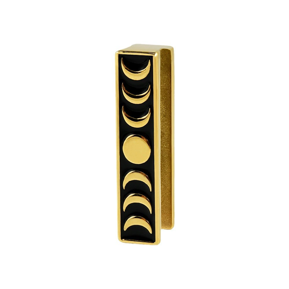 Copper ear clips heart shaped stainless steel solar-powered, (Cross-border trading)