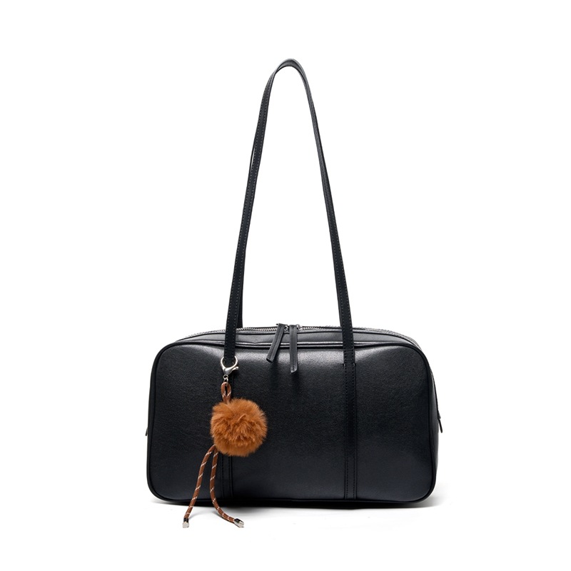 Cross-Border Top Grain Cowhide Boston Pillow Bag 2026 New Arrival Luxury Large Capacity Commuter Versatile Shoulder Bag For Women - Thumbnail 6