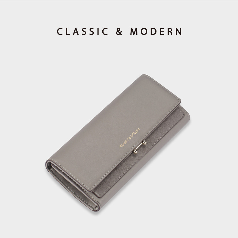 European and American Retro Style Long Wallet for Women 70% off Large Capacity Multi-Card Slot Clutch Wallet