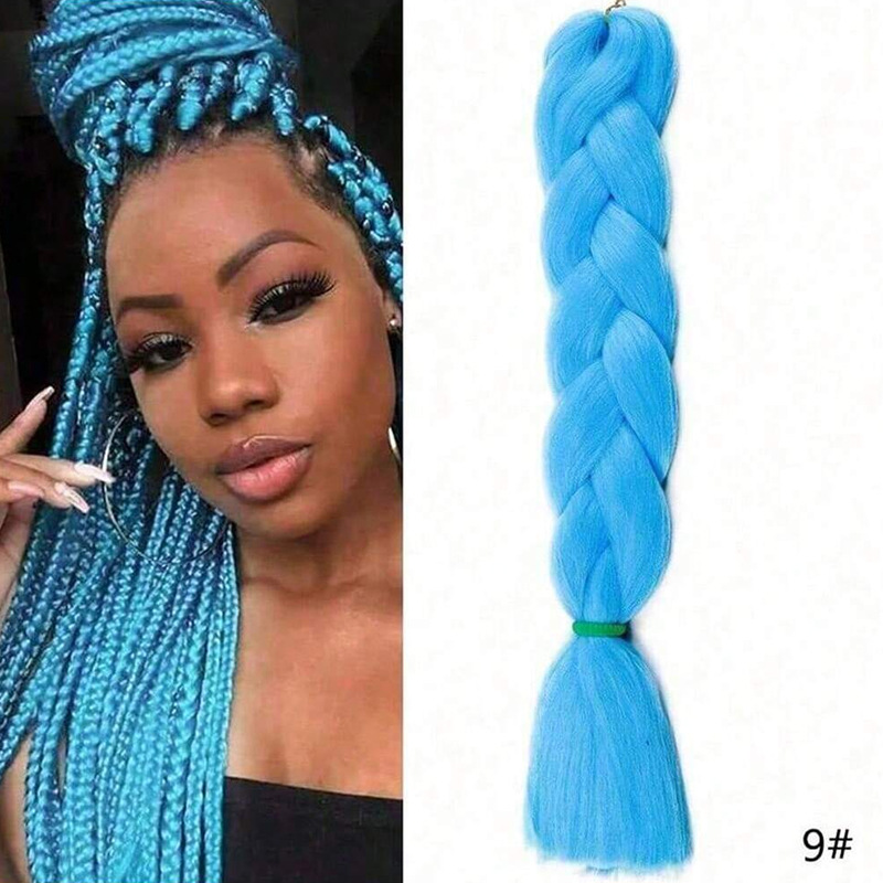 Peruca de trenza africana mujer color trenza artefacto de alta temperatura seda de trenza cabello cabello cab