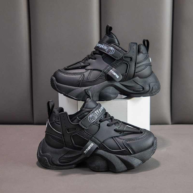 Zapatos de papá para niños primavera y otoño 2026 nuevos zapatos deportivos de chicas universales estudiantes zapatos blancos casuales zapatos de running para niños image 4