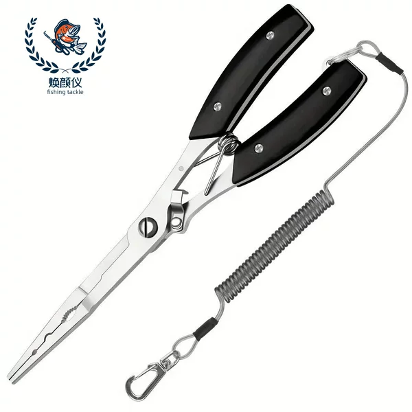 Extended Multifunctional Micro Lure Pliers Portable Fish Control Tool Stainless Steel Cutter Pe Fishing Line Ring Opener Fishing Scissors