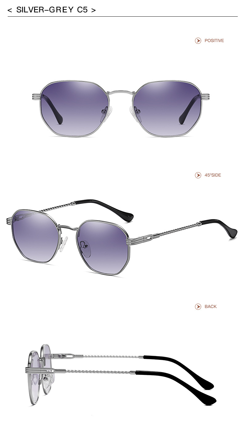 Estilo Clásico Ropa De Calle Color Sólido C.A. Protección UV400 Cuadrado Fotograma Completo Gafas De Sol Mujer display picture 16