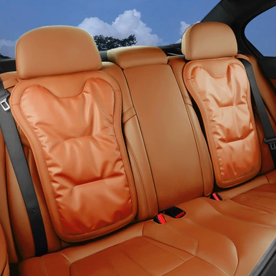 Seat cushion, seat cover, leather winter single-piece Mercedes-Benz BMW - original-car-orange-2-seat-backs-mercedes-benz-car-logo