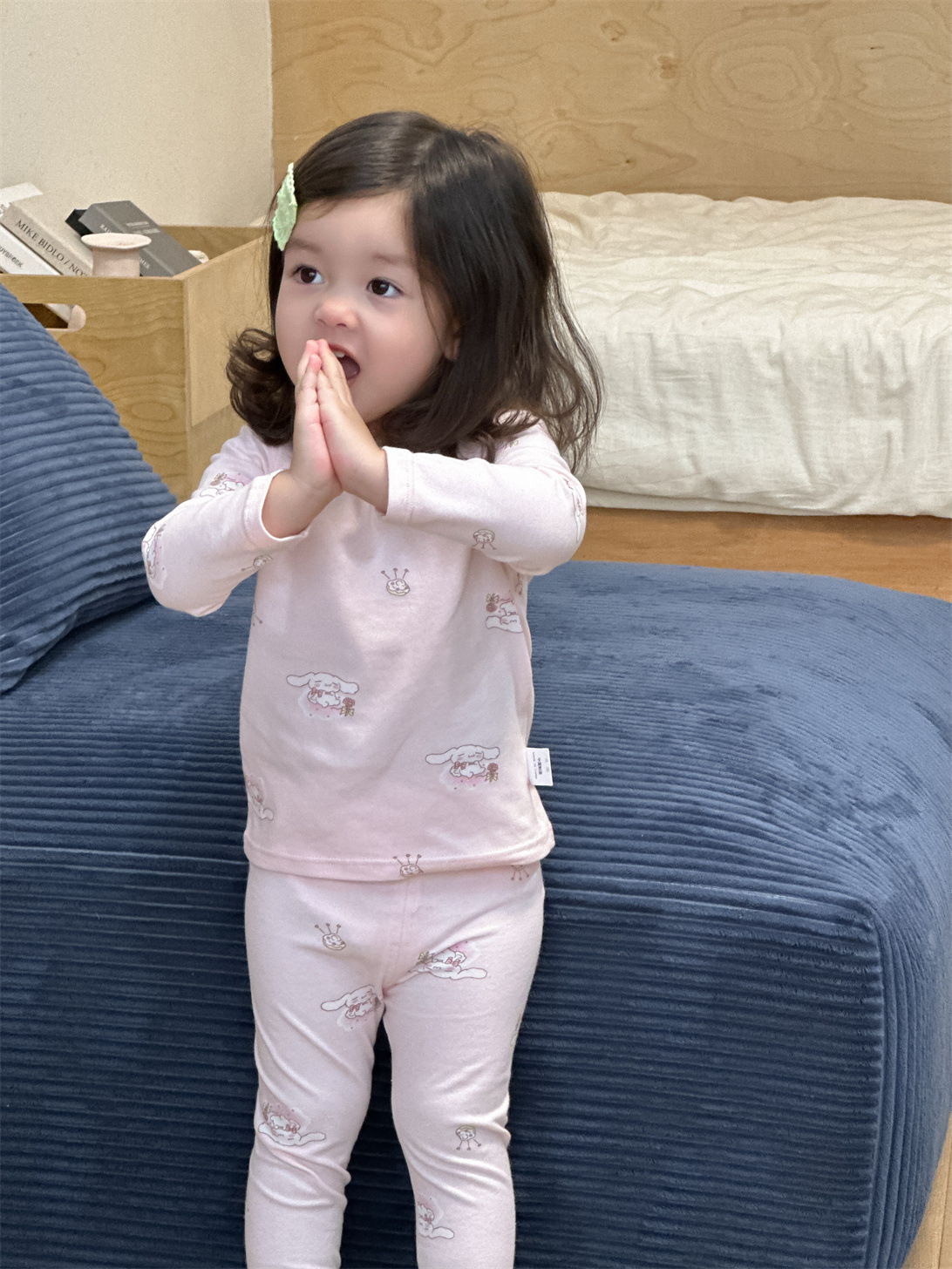 Pajamas infantiles infantiles de otoño ropa de bebé 2025 ropa de otoño ropa infantil coreana ropa de niña casa