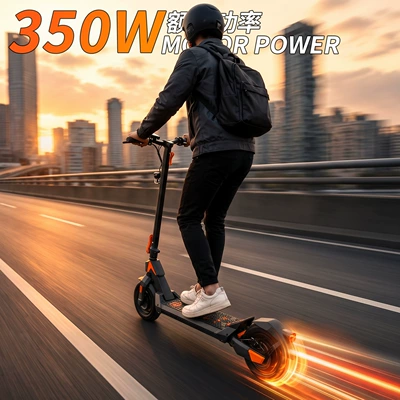 Qatlanan elektrik skuterlər 350W power drive, foldable pedal