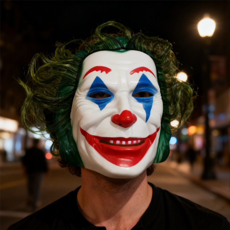 Máscara de payaso Revival Jacqueline Phoenix Cosmo Disfraces Santa Vida Carnaval escenario Ropa de rol accesorios