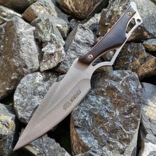 Fixed Blade Straight Knife Wood Handle Outdoor Survival跨境