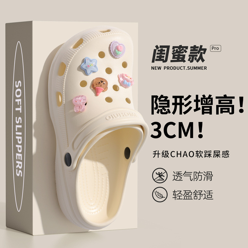 Lidani Clogs for Women, Summer 2026 New Model, Outdoor Thick-Soled Closed-Toe Eva Non-Slip Slippers with a Soft Stepping Feel