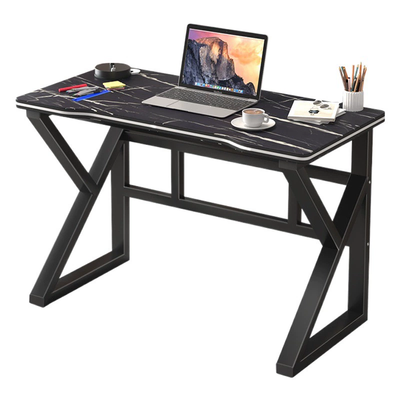 Простой компьютерный стол с K-образными ножками, офисный стол, письменный стол, игровой стол для ПК, стильный и крутой письменный стол.