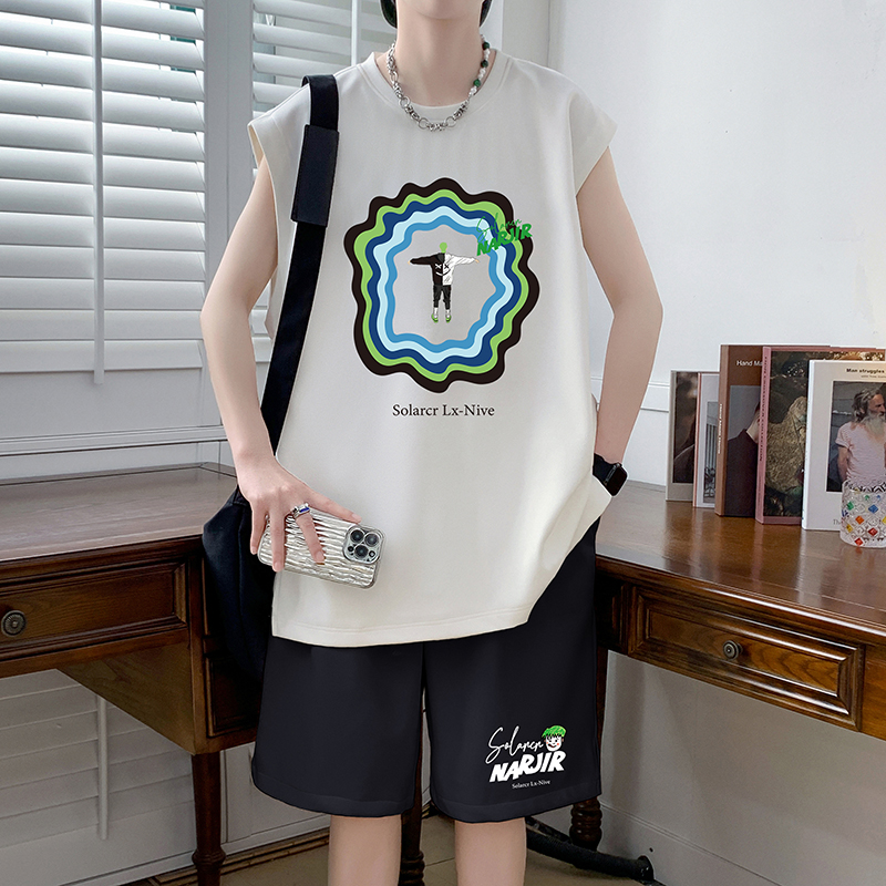 ZBB-8019 (white shirt black shorts)