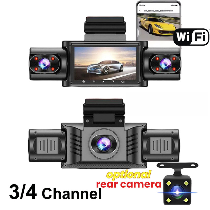 New Model Xc404 Four-Way Wifi Mobile Phone Connectivity 4-Lens High-Definition 1080P Driving Recorder New Model Xc404 Four-Way Wifi Mobile Phone Connectivity 4-Lens High-Definition 1080P Driving Recorder