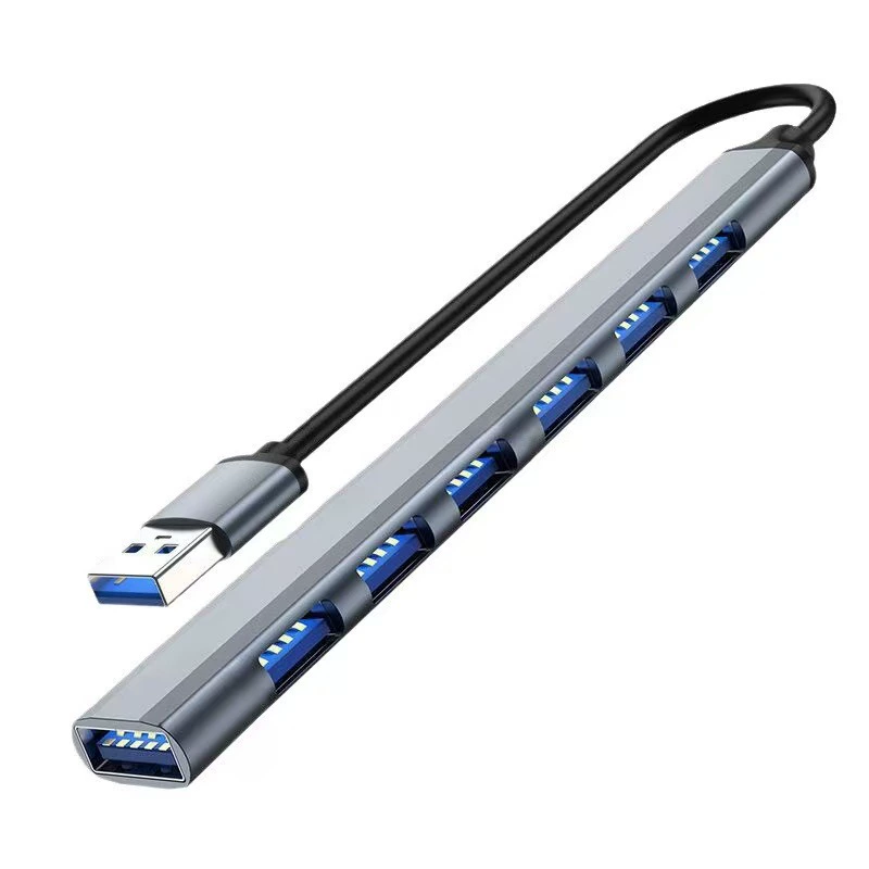 Док-станция расширения, хит продаж, USB-удлинитель 3.0, док-станция типа концентратора для ноутбука, 7-портовый USB-концентратор