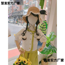 造型假发宝宝女童拍照模特可爱跨儿童头饰长卷发发套公主童装