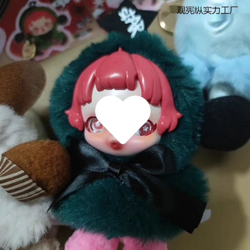 Cute winter plush doll plastic, gift box, Birthday gift, (Physicals)