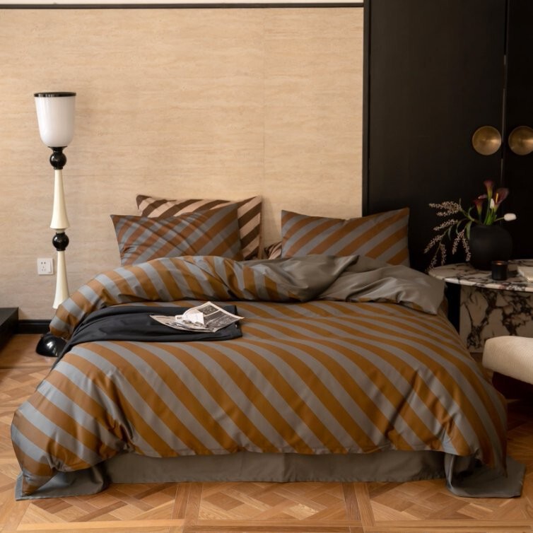 High-End 100S Satin Long-Staple Cotton Four-Piece Set, Pure Cotton Bed Sheet and Duvet Cover, Nantong High-End Bedding 4