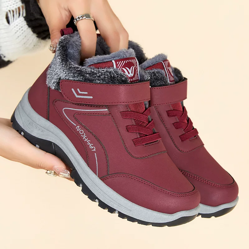 Корреспондентская торговля (cross-border trading) зимние теплые универсальные низкие ботинки на липучке