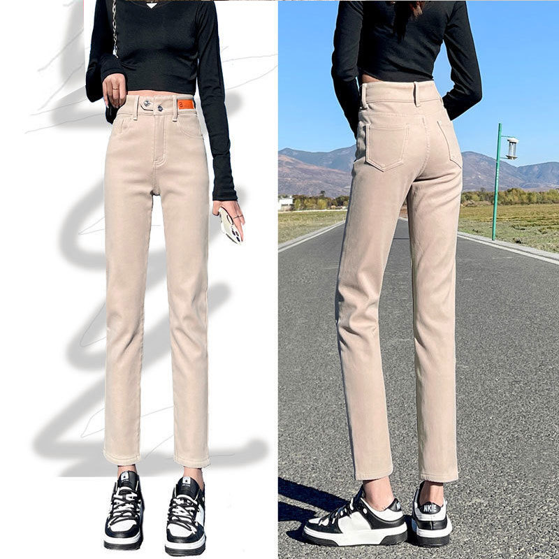 Paige cowboy Cigarette pants 2023 summer new pattern Easy Show thin Versatile fashion Western style Straight pants