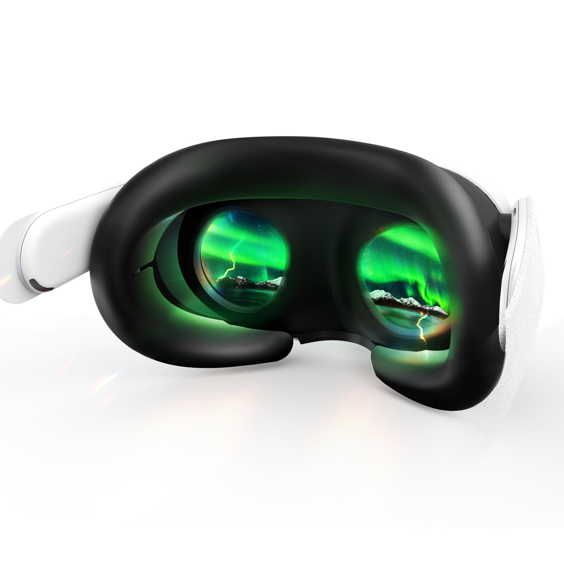 AMVR Meta quest3 máscara de silicona con gafas ranuradas los usuarios pueden usar máscara de ojo de silicona VR Accesorios