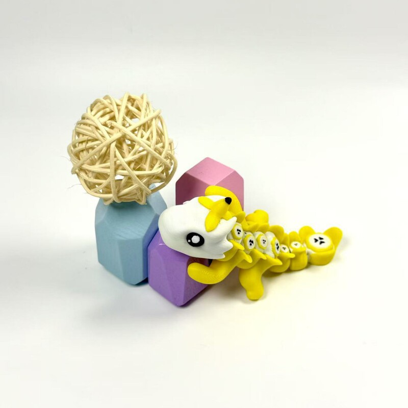 国境を越えたホットモデル 3D プリントかわいいバナナドラゴン立体関節可動装飾品クリエイティブジュエリーアクセサリーギフト|undefined