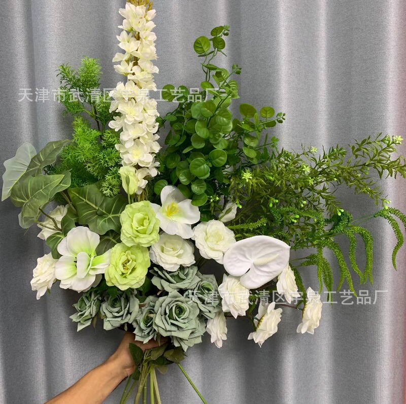 Green Artificial Plants, Forest-Style Artificial Flowers, Korean-Style Green Plants, Ferns, Wedding Decorations, Vegetation, Landscaping, Roses