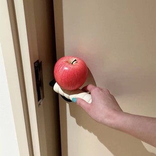 Cute Red Apple Door Handle Protective Cover Home Living Room Bedroom Door Handle Decoration New Home Housewarming Gift