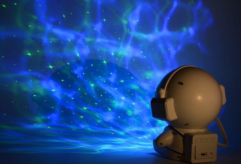 Astronauta agua patrón láser proyección estrellado luz dormitorio astronauta decoración control remoto atmósfera estrellado luz nocturna